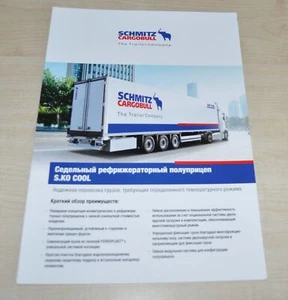 Folleto folleto de camión empresa remolque Schmitz Cargobull S.KO COOL RU - Imagen 1 de 3