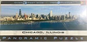 2000 Chicago, Illinois Panoramic Puzzle 765 Piece Buffalo Games New / Sealed