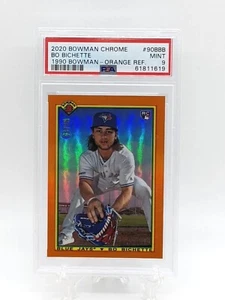 2020 Bowman Chrome BO BICHETTE 1990 Throwback Orange Refractor RC /25 PSA 9 - Picture 1 of 3