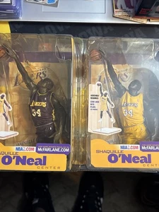 FIGURA MCFARLANE DE LOS ANGELES LAKERS SHAQUILLE ONEAL SERIE 2 PÚRPURA Y AMARILLO - Imagen 1 de 5
