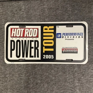 Hot Rod Magazine 2004 Power Tour Collector License Plate GM, Flowmaster - Picture 1 of 3