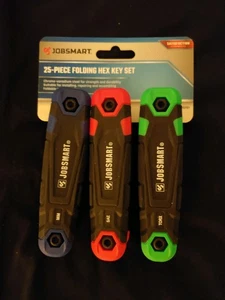 Job Smart 3 Set Folding Hex Key Wrench - Picture 1 of 1