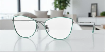 VOGUE VO4273 548 Top Lente de demostración verde agua Gunmetal 51 mm Anteojos para mujer Foto 1 de 3