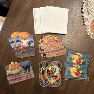 Punch Studios Halloween Greeting Cards (10 Cards & Envelopes) - Picture 1 of 9