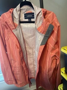 Lands End Rain Jacket Coral 3X - Picture 1 of 2