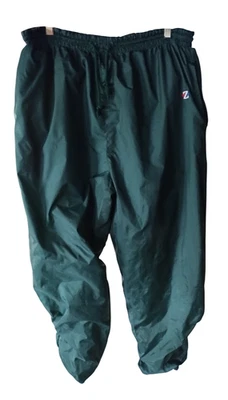 Pantalones/bolsillos de calentamiento forrados Izod para hombre verde/gris/revisible para sudor/salón talla XL Foto 1 de 4