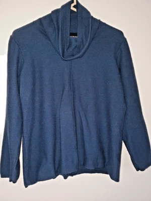 Calvin Klein Sweater Womens Sz Large Blue Turtleneck Long Sleeve Blended Fabric - Image 1 of 4