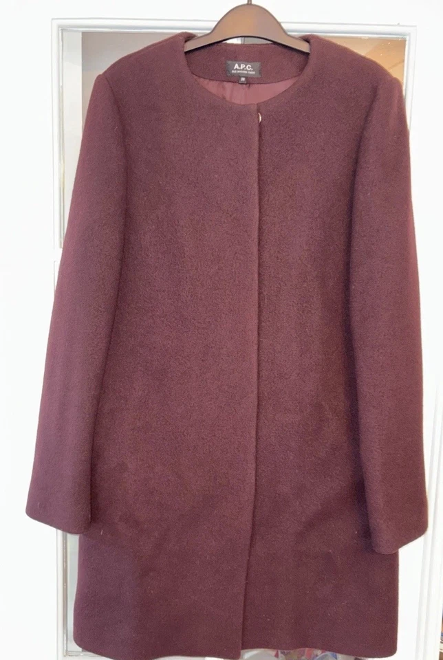 APC Long Wool Coat FR38 / US6 Sezane Rouje Paris Arket COS  - Image 1 of 4