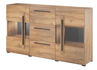 Sideboard Kommode Anrichte 180cm MDF eiche grandson 2-türig 45557135 - Bild 1 von 4