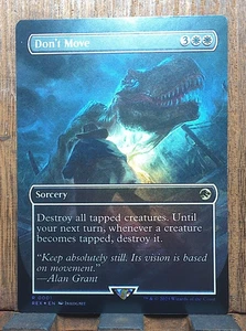 Magic The Gathering Don't Move (FOIL Borderless) Universes Beyond Jurassic World Collection casi nuevo❤️ - Imagen 1 de 4