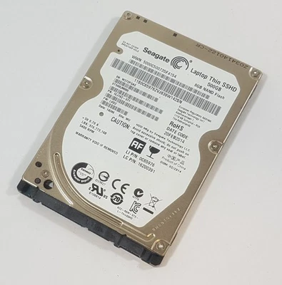 500GB Seagate ST500LM000 SSHD 8GB SATA 2,5" Notebook Festplatte SSD Hybrid HDD - Bild 1 von 3