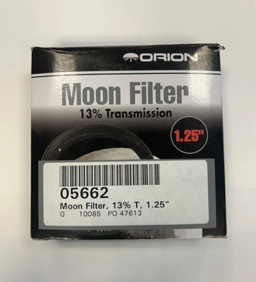 NUEVO Filtro Luna Orion 05662 1.25" 13% Transmisión Negro con Estuche en Caja Original Foto 1 de 3