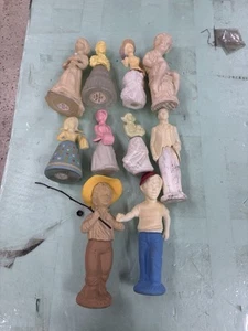 9 avon figurines figures woman fisherman boys groom perfume bottle Lot Cherub - Picture 1 of 14