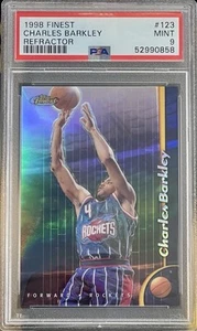 1998 Topps Finest Refractor #123 Charles Barkley PSA 9 - Picture 1 of 2
