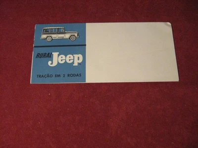 1950's? Jeep Willys Rural Spanish Sales Brochure Booklet Catalog Old Original - Image 1 of 4