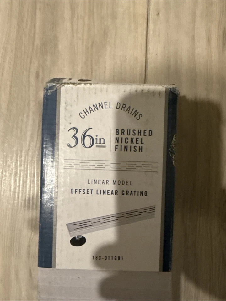 Линейный матовый никелевый сливной канал для душа со смещением 36 дюймов B&K 304 нержавеющая сталь - Изображение 1 из 1