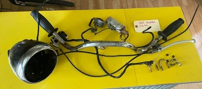 LOTE DE PIEZAS DE MOTOCICLETA 1966 A 1969 Sears Gilera 106-SS Italia manillar bobina etc Foto 1 de 4