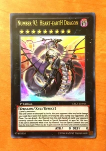 Yugioh Number 92: Heart-Earth Dragon 1st Edition CBLZ-EN045 Ultra Rare VLP-NM - Picture 1 of 2