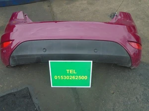 FORD FIESTA MK7 08-14 magenta red REAR BUMPER COLLECT ONLY 11C,LE671EU-SEE PICS - Picture 1 of 7