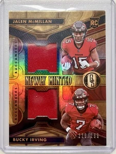 2024 Gold Standard Newly Minted Jalen McMillan Bucky Irving RC #NMMD-TB 229/299 - Bild 1 von 3