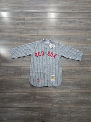 1️⃣9️⃣1️⃣8️⃣ CAMISETA VINTAGE AUTÉNTICA BABE RUTH RED SOX MITCHELL NESS 40 MEDIANA Foto 1 de 4