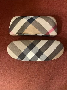 Burberry Glasses Case Lot (2) Slim Nova Check Pattern - Picture 1 of 3