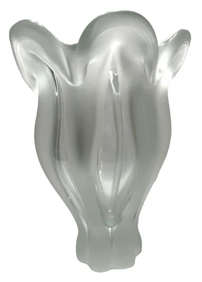 Vtg MCM Josef Hospodka Bohemian Czech Sklo Union Chribska Glassworks Vase 10" - Image 1 of 4