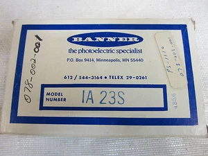 BANNER SENSOR IA23S - Picture 1 of 1