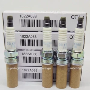 4Pcs 2016-2020 For Mitsubishi Outlander New Silver Spark Plug 2.4L 1822A088 - Picture 1 of 4