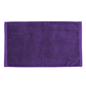 Premium Velour Hand Face Sports Towel 16"x26" Purple - Picture 1 of 1
