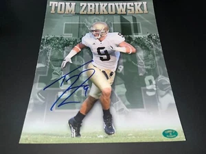 Tom Zbikowski Notre Dame Irlandés Autografiado Firmado 8x10 Collage Tommy Z Holo - Imagen 1 de 1