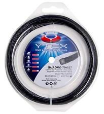 YTEX Quadro Twist Black Tennis Racquet String Set (16 Gauge, 1.26mm)