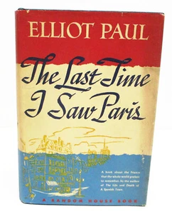 THE LAST TIME I SAW PARIS by ELLIOT PAUL HCDJ - Picture 1 of 9