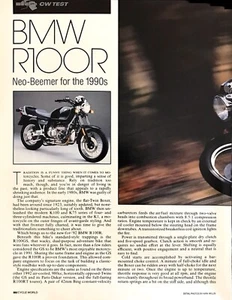 1992 BMW R100R Motorrad Straßentest Technische Daten Review Artikel - Bild 1 von 1