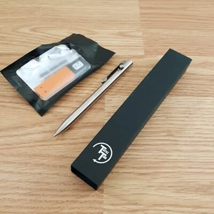 Tactile Turn Bolt Action Pencil Machined From Titanium Pocket Clip Extra Lead - Picture 1 of 9