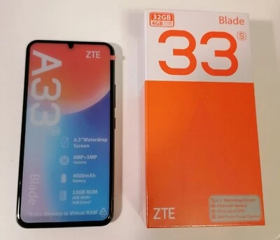 smartfone ZTE Blade A33s. Mai usato in confezione sigillata colore nero 32 GB  - Immagine 1 di 2
