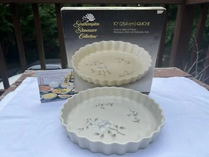Southampton StonewareCollection Vintage 1985 10" Quiche Farmhouse Dish Platter - Picture 1 of 24
