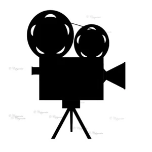 Cinema Camera Vinyl Decal Sticker for Home, wall, décor, bar, café, Cinema - Picture 1 of 14