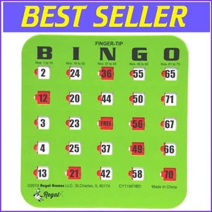Large Print Bingo Cards - 100-Pack Sliding Window Design for Effortless Fun - Picture 1 of 8