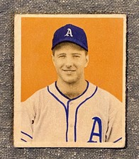 1949 BOWMAN BASEBALL CARD BILL McCAHAN #80 PHILADELPHIA ATHLETICS, VERY GOOD!