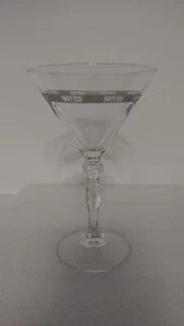 Russian Standard Super Premium Imperia Vodka Etched Logo Martini Glass Very Rare - Picture 1 of 2