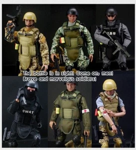 1/6 Militär Soldaten Action Figuren Modell SDU/SWAT/ACU/Verletzte/Sanitäter - Bild 1 von 15