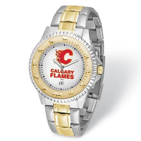NHL Calgary Flames Mens Competitor Two-tone Watch Style XWM3365 $136.90 Cover