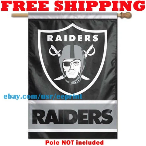 Oakland Raiders House Vertical Flag Banner 28x40 2021 NFL Outdoor Home Decor Cover