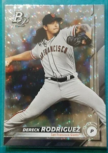 2019 BOWMAN PLATINUM ICE DERECK RODRIGUEZ #43 SAN FRANCISCO GIANTS - Picture 1 of 2