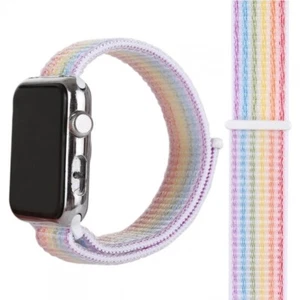 Bracelet Montre Compatible Pour Apple 1 2 3 (42 MM) / 4 5 (44 MM) Arc-en-Ciel - Photo 1 sur 1
