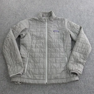 Patagonia Jacke Damen klein grau Nano Puff gesteppt isoliert durchgehender Reißverschluss 84217 - Bild 1 von 13