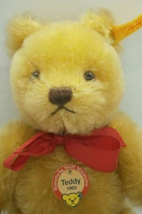 Historische STEIFF Miniaturen: Teddy / Teddybär TEDDY 1960 (029936) caramel - Bild 1 von 3