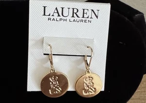 Pendientes colgantes Lauren Ralph Lauren con logotipo de ancla - Imagen 1 de 6