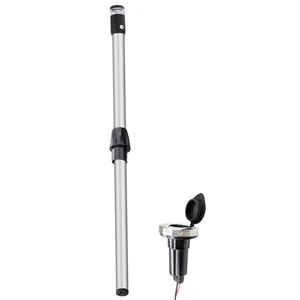 Pactrade Marine 24" White All-Round Light (Flat Removable Base, Plug-in Mount) - Picture 1 of 6